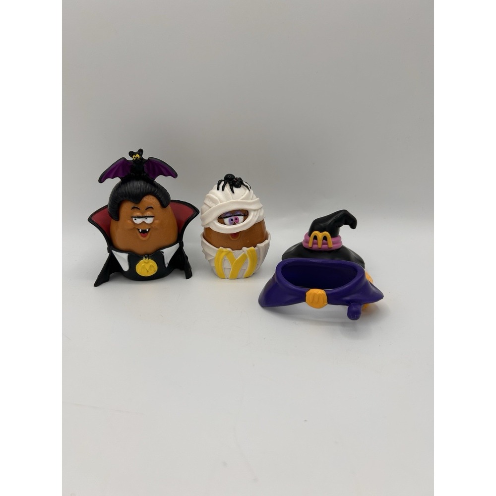 Vintage 1992 McDonald's Halloween Buddies Lot-Vampire/Mummy/ Witch Costume